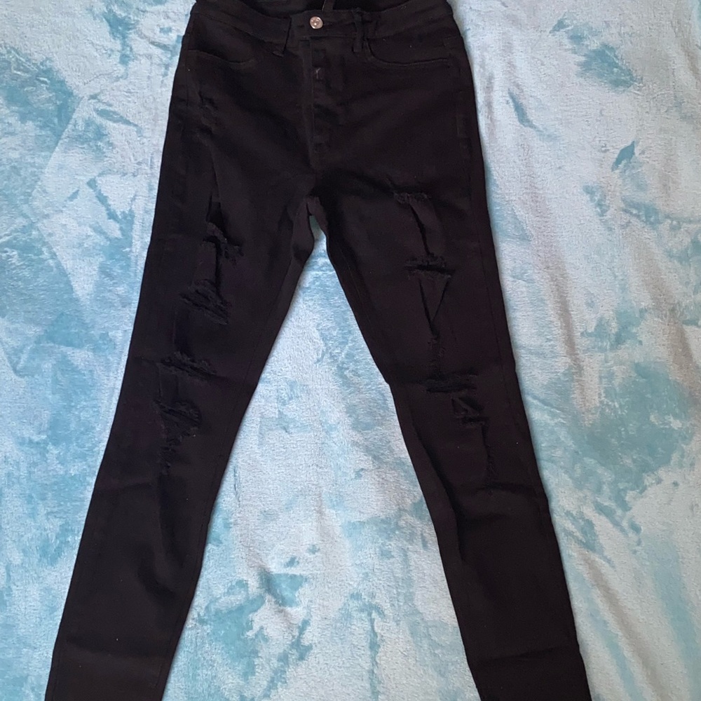 H&M | Womens Skinny Ripped Jeans| Size 8